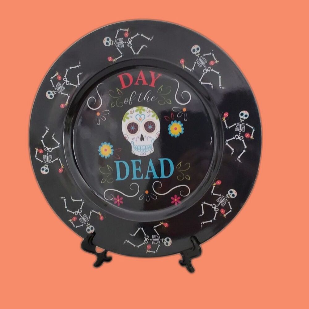 Day of the Dead Halloween Platter 13"